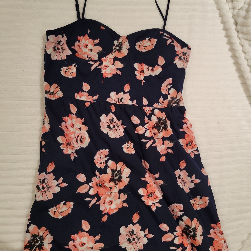Pink floral dress